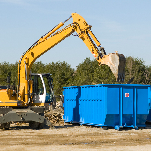 can i request a rental extension for a residential dumpster in East St. Clair